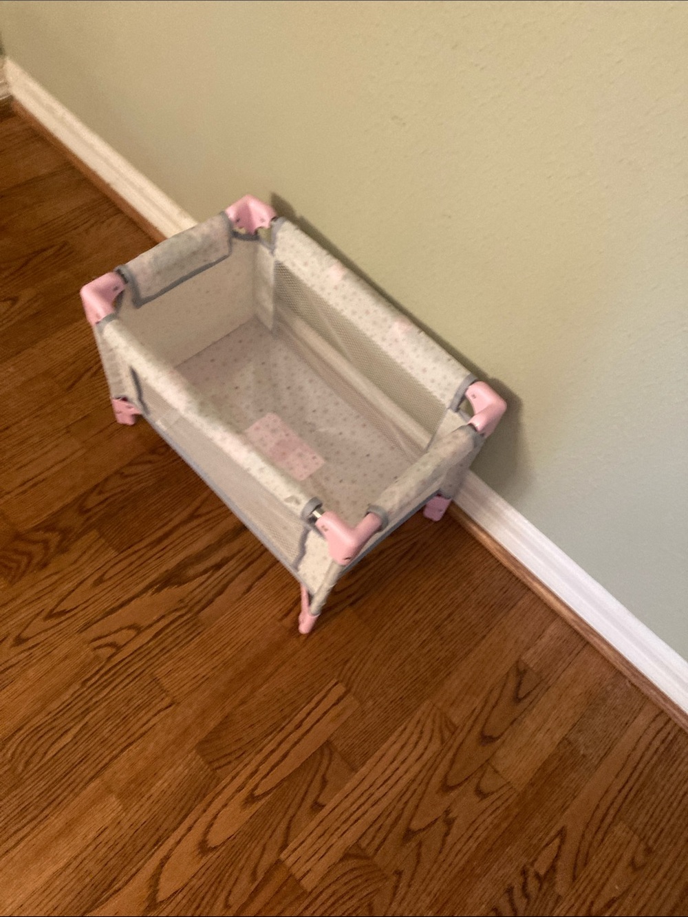 Pretend play fold on crib
